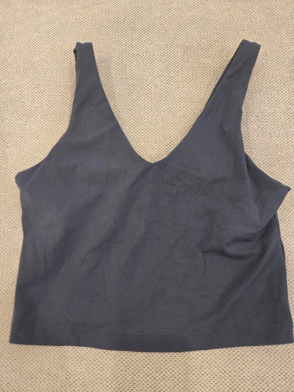 Athleta Sports Bra Charcoal Grey/Blue